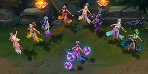 lol辛德拉泳池派对皮肤特效