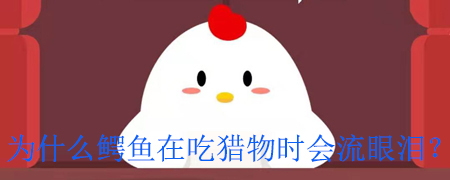 为什么鳄鱼在吃猎物时会流眼泪