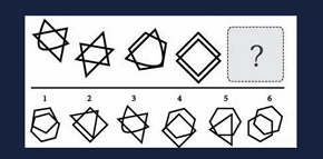 根据所给的图形,按照规律进行推测,问号处是哪个图形