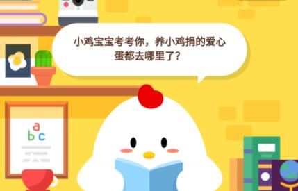 小鸡宝宝考考你,养小鸡捐的爱心蛋都去哪里了