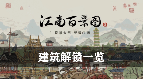 江南百景图建筑解锁一览