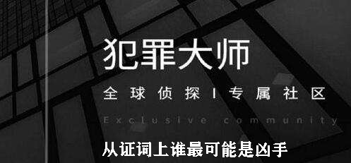 犯罪大师从证词上谁最可能是凶手