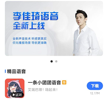 一条小团团导航语音包怎么设置
