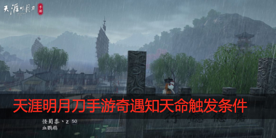 天涯明月刀手游奇遇知天命怎么触发
