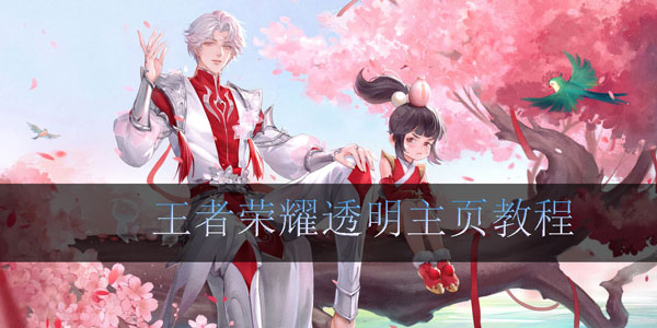 王者荣耀透明主页教程