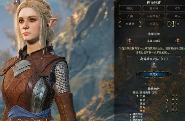 博德之门3吟游诗人种族怎么选