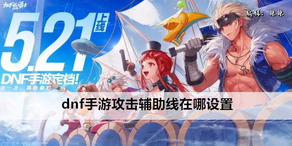 dnf手游攻击辅助线在哪设置