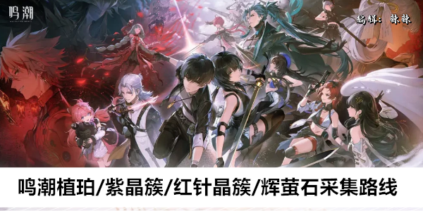 鸣潮植珀/紫晶簇/红针晶簇/辉萤石采集路线