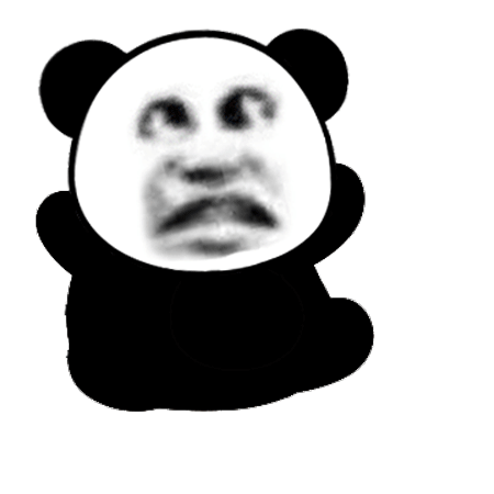 熊猫头拉屎表情包gif图片