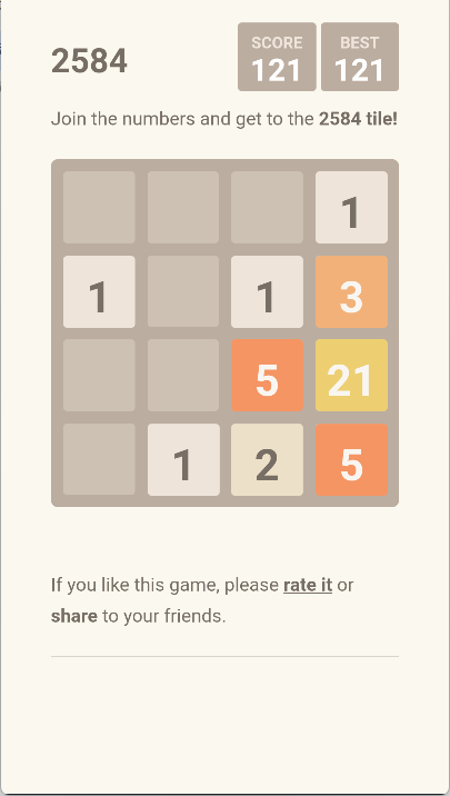 2048斐波那契
