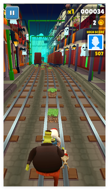 地铁跑酷荔枝定制草方块版