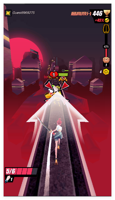 战斗少女跑酷游戏