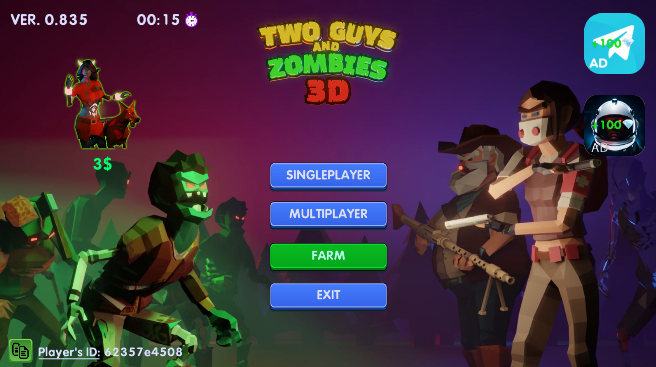 两个家伙与僵尸手游