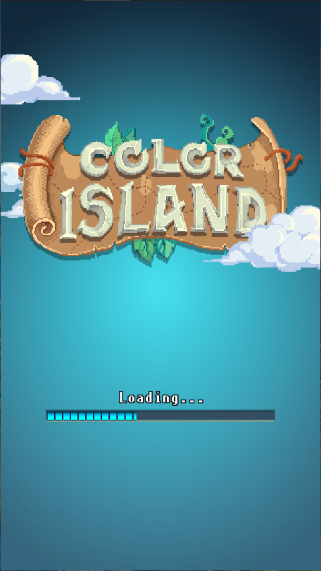 像素艺术彩色岛