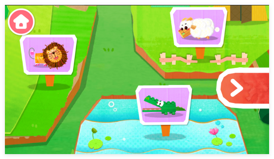 宝宝动物拼贴游戏