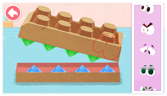 宝宝动物拼贴游戏