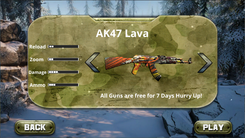 山地狙击手射击战争