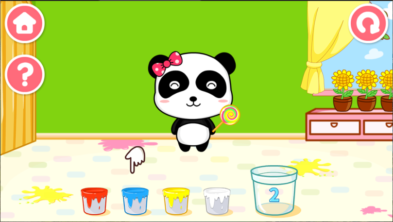 宝宝巴士宝宝调色屋游戏