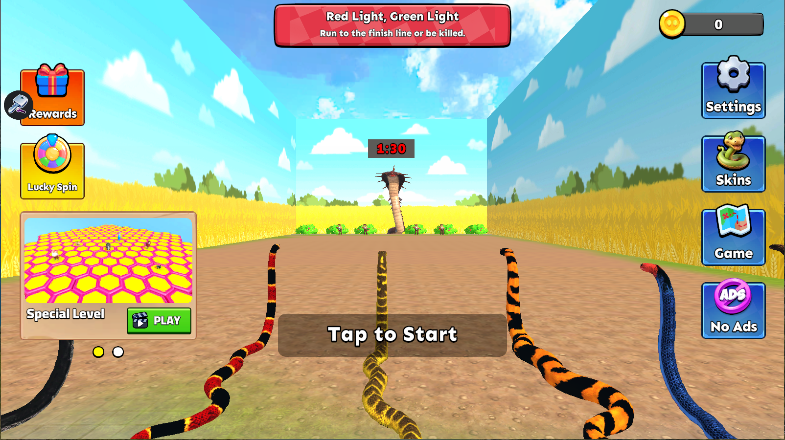 贪吃蛇挑战3d冲突