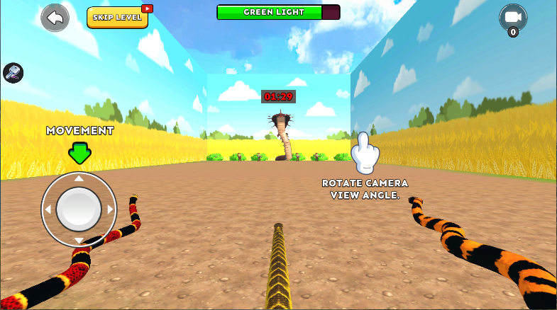 贪吃蛇挑战3d冲突