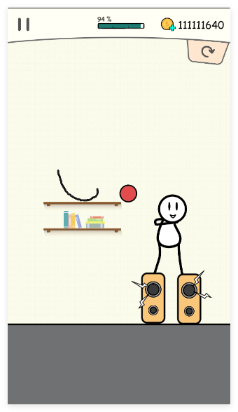 划线游戏之整蛊球