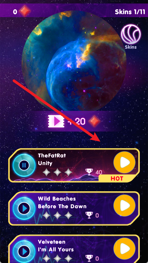 音乐球霓虹灯跳舞