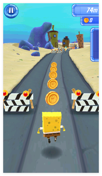 海绵宝宝跑跑海绵