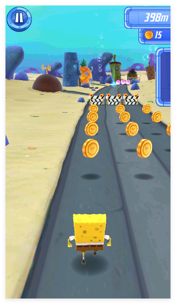 海绵宝宝跑跑海绵