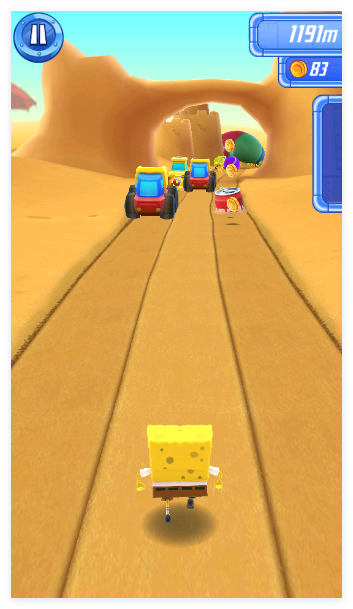 海绵宝宝跑跑海绵