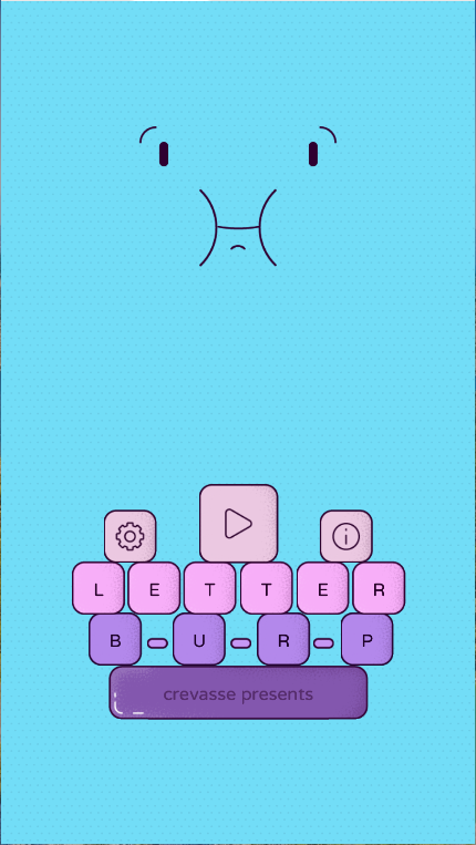 字母打嗝输出并堆叠