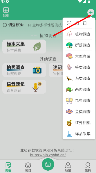 北极花生物调查