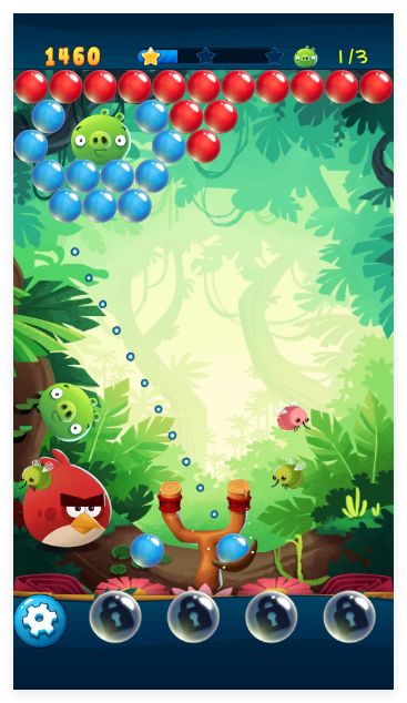 愤怒的小鸟泡泡大战游戏