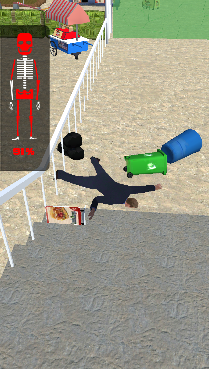 布娃娃摔断骨头