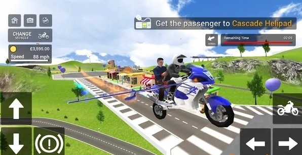 飞行摩托车模拟器游戏