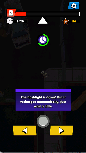 独自一人在夜间