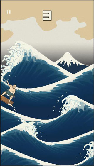 浮世绘冲浪