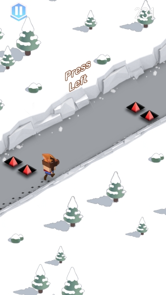 雪地男孩跑酷