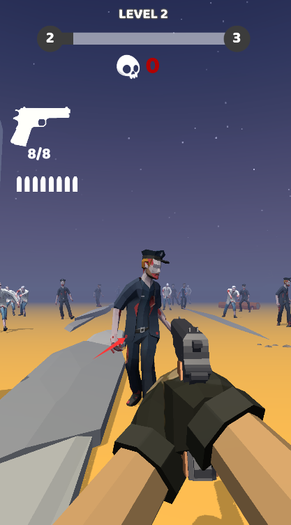 子弹射出去