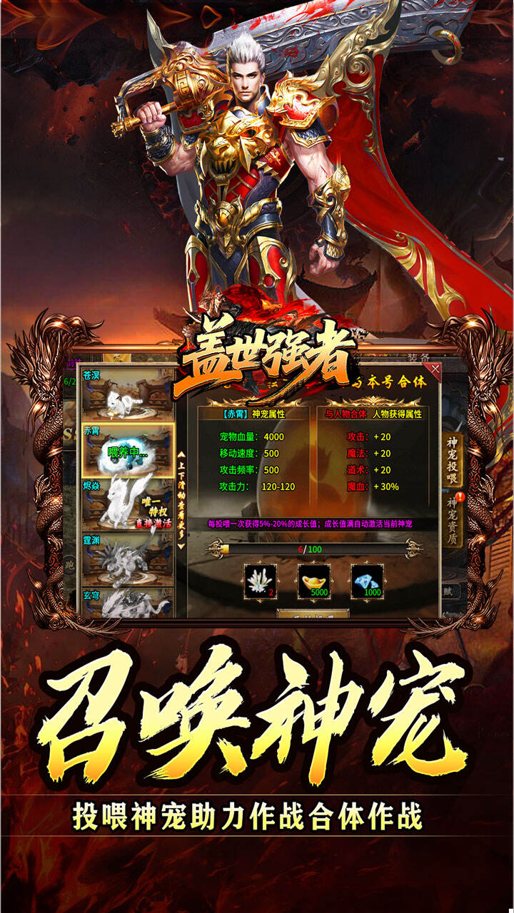 盖世强者（神宠合体三职业）