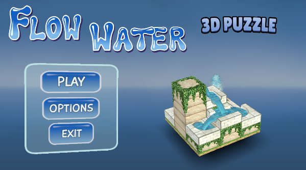 流水喷泉3D拼图