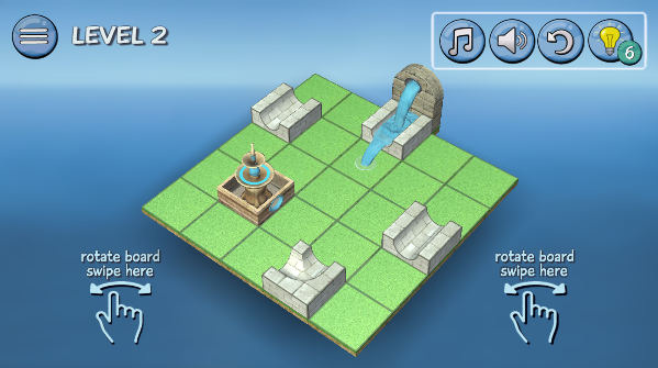 流水喷泉3D拼图