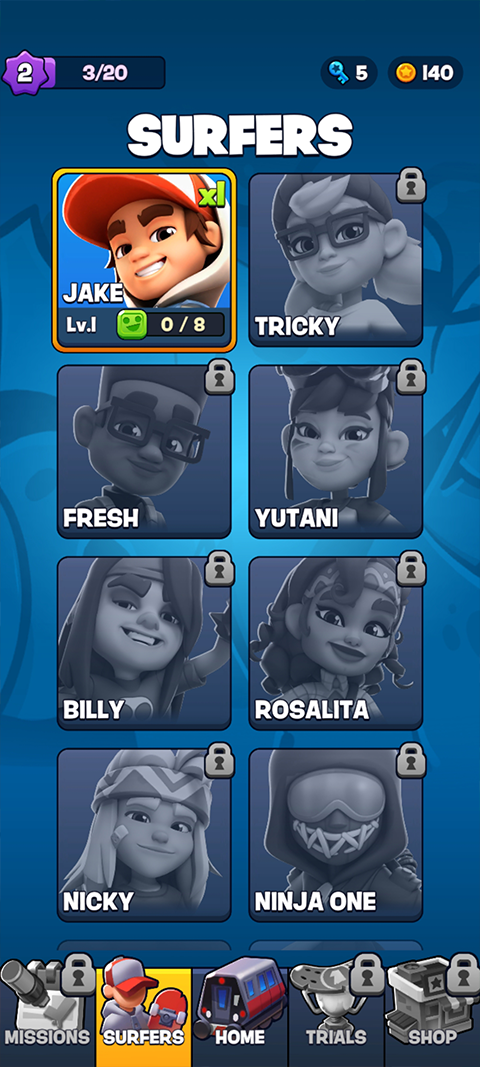 地铁跑酷2滑板英雄