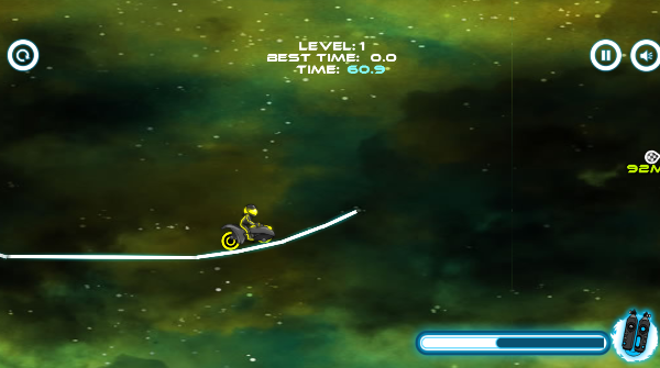 霓虹灯越野摩托车