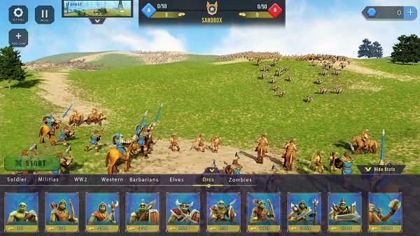 史诗般的战斗模拟器